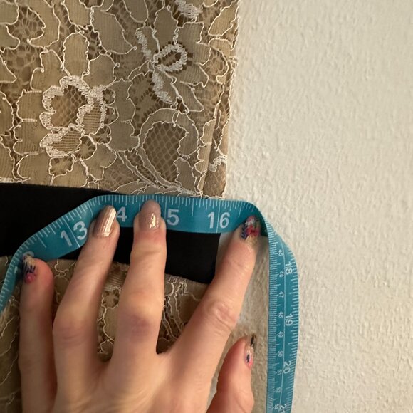 Max and Cleo lace beige dress, size 12, Nwt - Picture 6 of 6